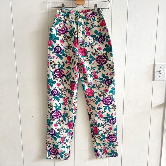 Vintage French Country EXP Floral Jeans - Picture 1 of 11